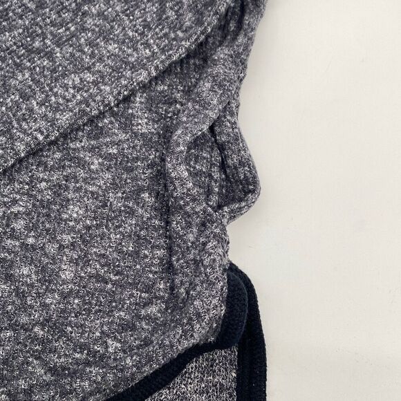 Anthropologie Saturday Sunday weekender Quarter Zip‎ Split Hem Sweatshirt Grey M - Picture 9 of 14